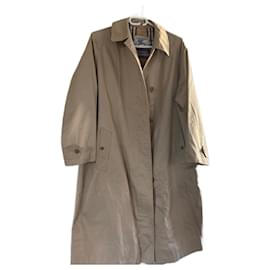 Burberry-Vintage gabardine trench coat-Beige