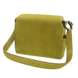 Salvatore Ferragamo-Suede Shoulder Bag BC217651-Green