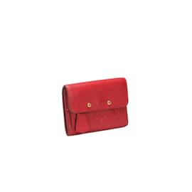 Louis Vuitton-Monogram Empreinte Pont Neuf Kompakte Geldbörse-Rot
