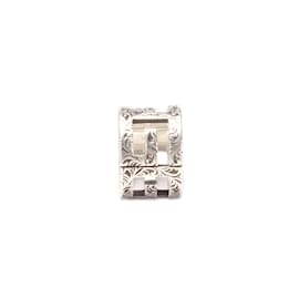 Gucci-Fascia larga con taglio a cubo G in argento-Argento