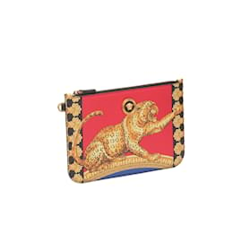 Versace-Bolso clutch barroco de leopardo-Multicolor