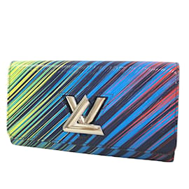 Louis Vuitton-Carteira Epi Multicolor Twist M62263-Azul