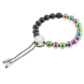 Louis Vuitton-Bracciale con perle multicolori monogramma M68247-Nero