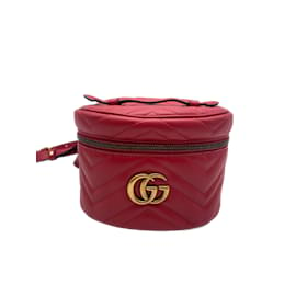Gucci-GUCCI  Backpacks T.  leather-Red
