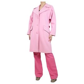 Red Valentino Abrigo rosa de mezcla de lana - talla UK 10 Rosa