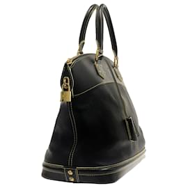 Louis Vuitton-Louis Vuitton Black Suhali Lockit MM-Black