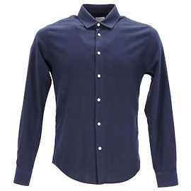 Camisa casual Sandro Paris de algodón azul marino Azul marino