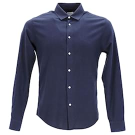 Sandro-Camisa casual Sandro Paris de algodón azul marino-Azul marino
