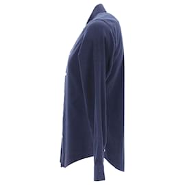 Sandro-Sandro Paris Casual Shirt in Navy Cotton-Navy blue