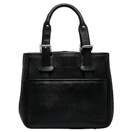 Burberry-Leather Handbag-Black