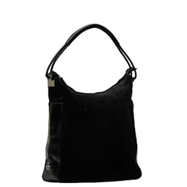Gucci-Suede Shoulder Bag 001 3770-Black