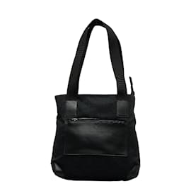 Gucci-Einkaufstasche aus GG-Canvas mit Vordertasche 019 0402-Schwarz