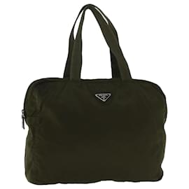 Prada-PRADA Bolso de Mano Nylon Khaki Auth bs9013-Caqui