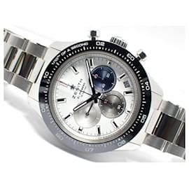 Zénith-ZENITH Chrono Master sports white Dial Bracelet Specification Genuine goods Mens-Silvery