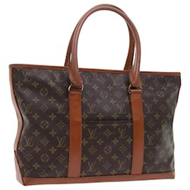 Louis Vuitton-LOUIS VUITTON Monogram Sac Weekend PM Tote Bag M42425 Auth LV 56282-Monogramme