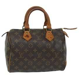 Louis Vuitton-Louis Vuitton Monogram Speedy 25 Hand Bag M41528 LV Auth am5098-Monogram