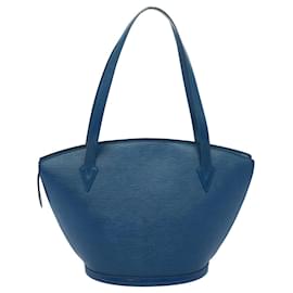 Louis Vuitton-LOUIS VUITTON Bolso de hombro de compras Epi Saint Jacques Azul M52275 LV Auth ki3628-Azul