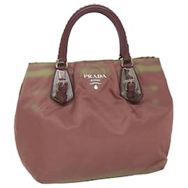 Prada-PRADA Hand Bag Nylon Pink Auth am5092-Pink