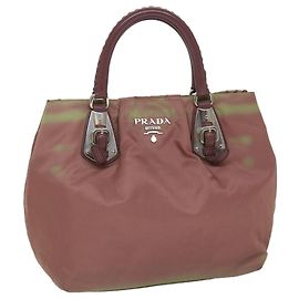 PRADA Handtasche Nylon Pink Auth am5092 Pink