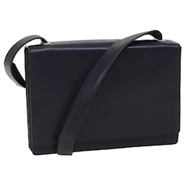 Prada-PRADA Shoulder Bag Leather Purple Auth bs9216-Purple
