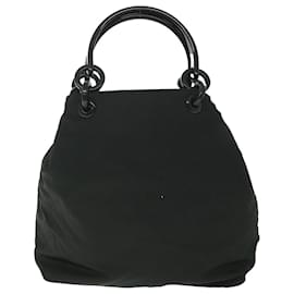 Prada-PRADA Hand Bag Nylon Black Auth fm2764-Black