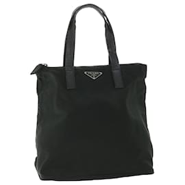 Prada-PRADA Hand Bag Nylon Black Auth ac2289-Black