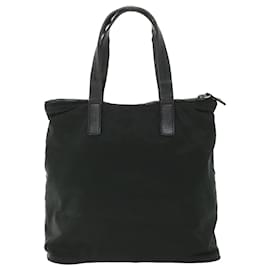 Prada-PRADA Hand Bag Nylon Black Auth ac2289-Black