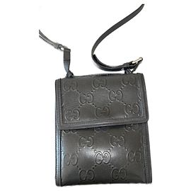 Gucci Saddlebag Black Leather Black