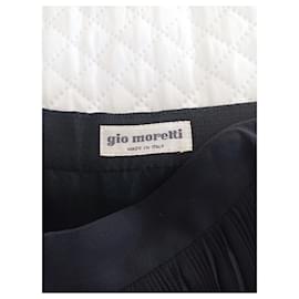 Autre Marque-Pleated midi skirt by Giò Moretti-Black