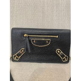 Balenciaga-BALENCIAGA Pochette T.  Leather-Nero