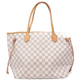 Louis Vuitton-Louis Vuitton Neverfull Damier Azur Toile enduite MM-Beige