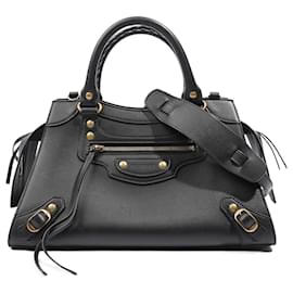Balenciaga-Balenciaga Neo Classic City Black Leather Small-Black