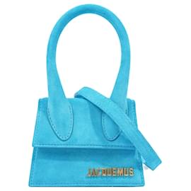 Jacquemus-Jacquemus Le Chiquito Dark Turquoise Suede-Turquoise