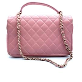 Chanel-Chanel pink leather-Pink