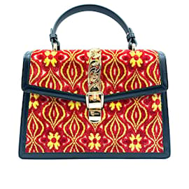 Gucci-gucci sylvie special edition velvet-Red
