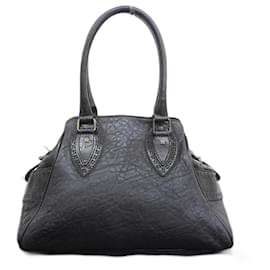 Fendi-Etniko Leather Shoulder Bag-Black