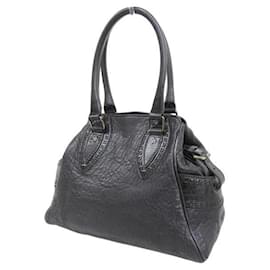 Fendi-Etniko Leather Shoulder Bag-Black