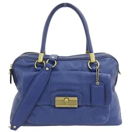 Coach-Kristin Leather Handbag  14751.0-Blue