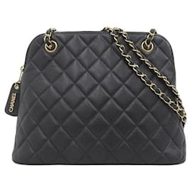 Chanel-CC Matelasse Chain Shoulder Bag in Great Condition-Black