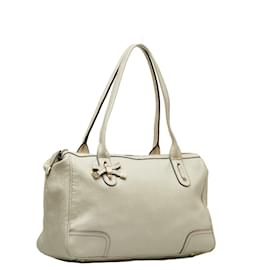 Gucci-Leather Princy Handbag 177052-White