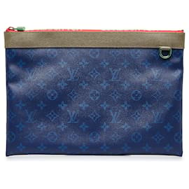 Louis Vuitton-Pochette Louis Vuitton con monogramma blu Pacific Apollo-Blu