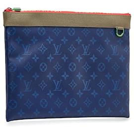 Louis Vuitton-Pochette Louis Vuitton con monogramma blu Pacific Apollo-Blu