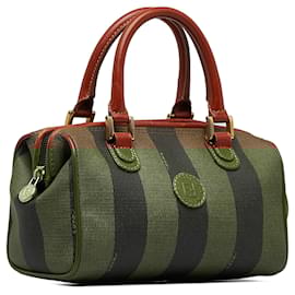 Fendi-Cartable Fendi Brown Pequin-Marron