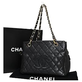 Chanel-Chanel Petite Shopping Tote-Black