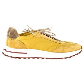 Loro Piana Week-End Walk Sneakers in Yellow Suede Yellow