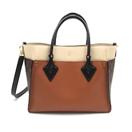 Louis Vuitton-Leather On My Side MM M59645-Brown