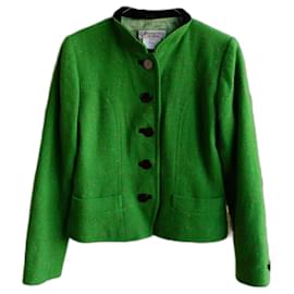 Yves Saint Laurent-Jacken-Mehrfarben,Grün