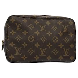 Louis Vuitton-Louis Vuitton Monogram Trousse Toilette 23 Clutch Bag M47524 LV Auth am5086-Monogram