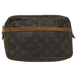 Louis Vuitton-Louis Vuitton Monogram Compiegne 23 Pochette M51847 LV Auth am5110-Monogramme