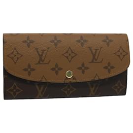 Louis Vuitton-LOUIS VUITTON Monogram Reverse Portefeuille Emily Carteira Longa M82157 auth 56717NO-Outro